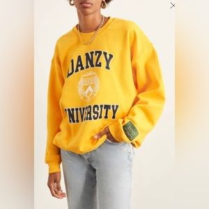 DANZY
Oversized Collegiate Crewneck in Yellow Bandier